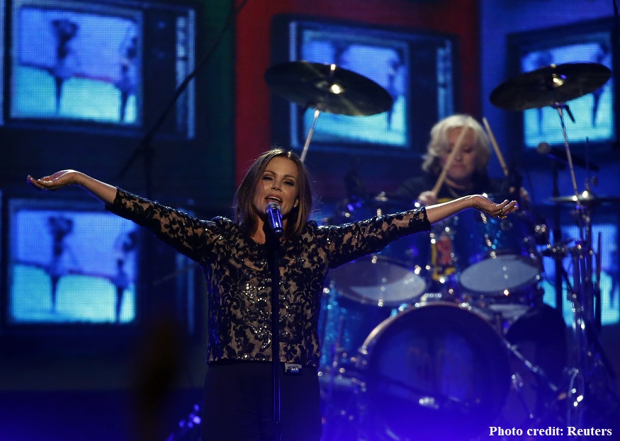 Belinda Carlisle of The Go-Go's performs "We Got The Beat" at the 2016 Billboard Awards in Las Vegas Belinda Carlisle of The Go-Go's performs "We Got The Beat" at the 2016 Billboard Awards in Las Vegas