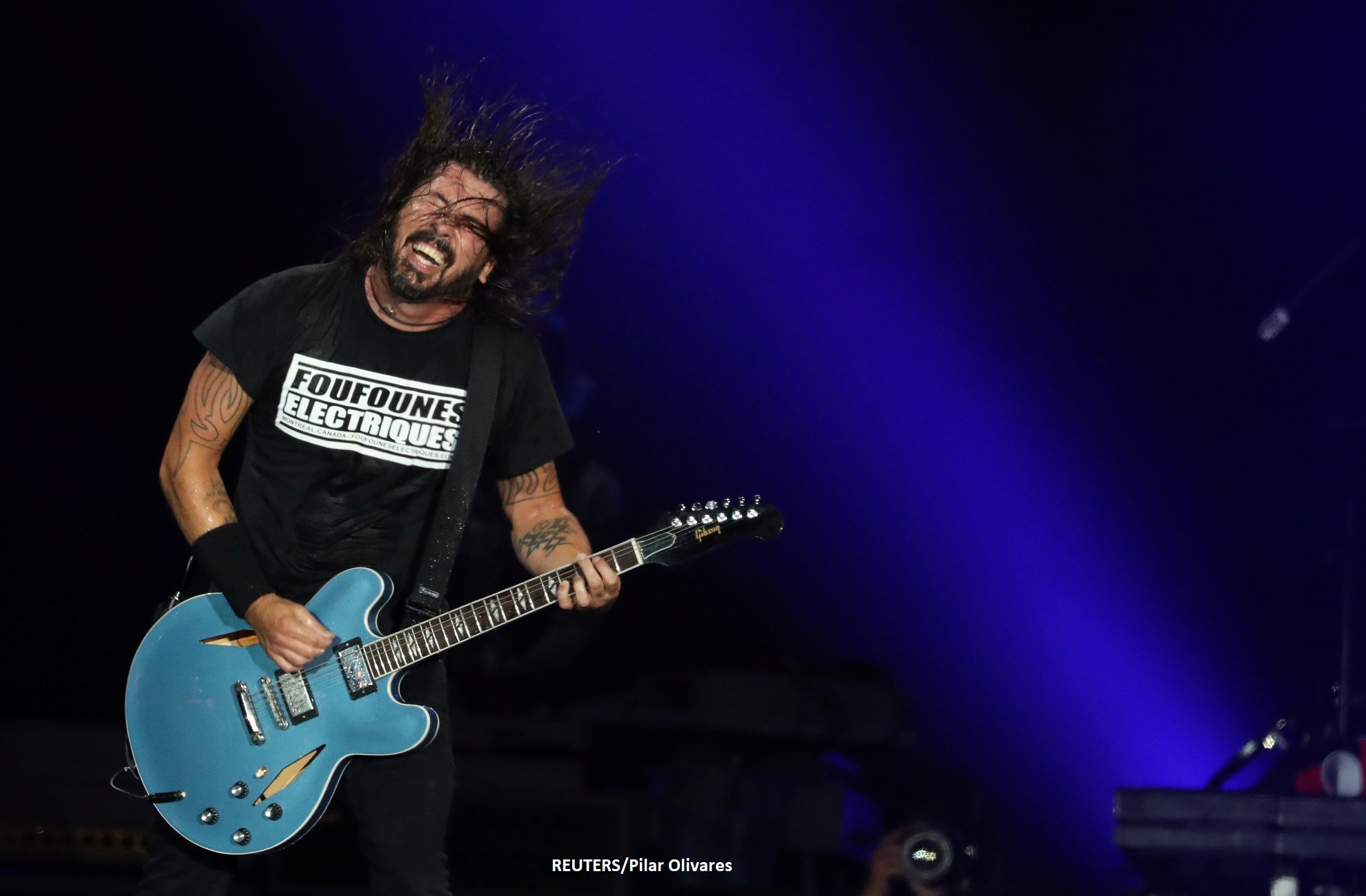 Dave Grohl of Foo Fighters band performs during the Rock in Rio Music Festival in Rio de Janeiro Dave Grohl of Foo Fighters band performs during the Rock in Rio Music Festival in Rio de Janeiro